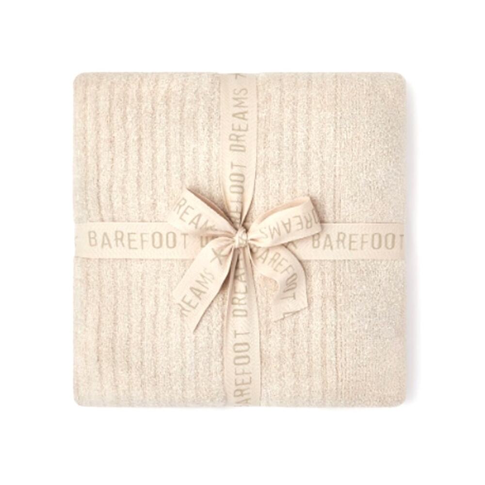 Barefoot Dreams Stone CozyChic Lite Ribbed Throw One Size 54" x 72"
